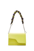 Women's Green Long Strap Chain Detailed Mini Handbag | Derimod Women's Green Long Strap Chain Detailed Mini Handbag | Derimod