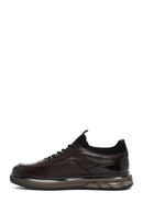 Erkek Kahverengi Bağcıklı Deri Casual Sneaker | Derimod Erkek Kahverengi Bağcıklı Deri Casual Sneaker | Derimod