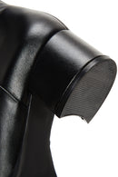 Women's Leather Zippered Heeled Boots | Derimod Women's Leather Zippered Heeled Boots | Derimod