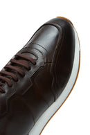 Erkek Kahverengi Deri Sneaker | Derimod Erkek Kahverengi Deri Sneaker | Derimod