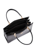 Women's Black Long Strap Printed Shoulder Bag | Derimod Women's Black Long Strap Printed Shoulder Bag | Derimod