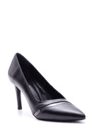 Kadın Şeffaf Detaylı Deri Stiletto | Derimod Kadın Şeffaf Detaylı Deri Stiletto | Derimod