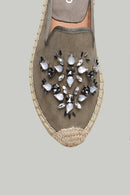 Women's Beaded Espadrille Slippers | Derimod Women's Beaded Espadrille Slippers | Derimod