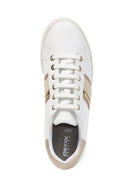 Geox Kadın Beyaz Jaysen Bağcıklı Deri Sneaker | Derimod Geox Kadın Beyaz Jaysen Bağcıklı Deri Sneaker | Derimod