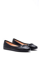 Women's Bow Leather Ballerinas | Derimod Women's Bow Leather Ballerinas | Derimod