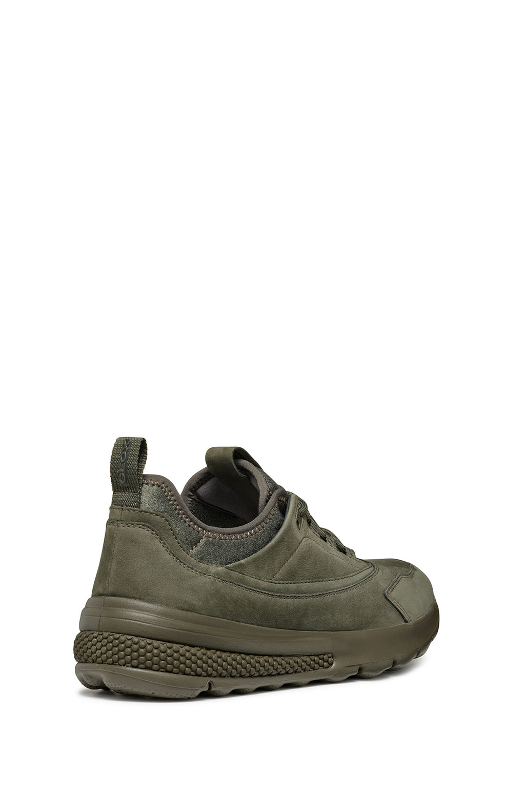 Geox Erkek Haki Spherica Bağcıklı Deri Sneaker