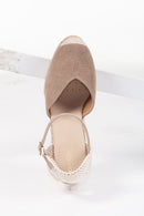 Geox Kadın Bej Gelsa Dolgu Topuklu Süet Deri Espadril | Derimod Geox Kadın Bej Gelsa Dolgu Topuklu Süet Deri Espadril | Derimod