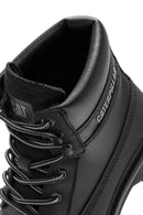 Caterpillar Men's Black Colorado Galosh WP Lace-Up Leather Combat Boots | Derimod Caterpillar Men's Black Colorado Galosh WP Lace-Up Leather Combat Boots | Derimod