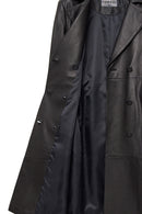 Beyonce Women's Black Leather Coat | Derimod Beyonce Women's Black Leather Coat | Derimod