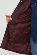 Scarlet Kadın Kahverengi Deri Trençkot | Derimod Scarlet Kadın Kahverengi Deri Trençkot | Derimod