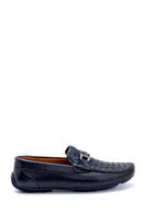 Men's Leather Knit Detailed Loafer | Derimod Men's Leather Knit Detailed Loafer | Derimod