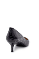 Kadın Deri Kroko Desenli Stiletto | Derimod Kadın Deri Kroko Desenli Stiletto | Derimod