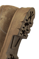 Woman Mink Lace-Up Suede Masculine Shoes | Derimod Woman Mink Lace-Up Suede Masculine Shoes | Derimod