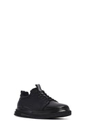 Male Black Lace-Up Leather Sneaker | Derimod Male Black Lace-Up Leather Sneaker | Derimod