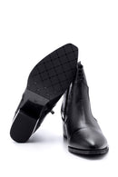 Women's Crocodile Detailed Heeled Boots | Derimod Women's Crocodile Detailed Heeled Boots | Derimod