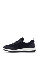 Derimod Zero Men's Navy Blue Lace-Up Thick Sole Fabric Sneaker | Derimod Derimod Zero Men's Navy Blue Lace-Up Thick Sole Fabric Sneaker | Derimod