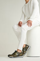 Kroko Desenli Erkek Deri Sneaker | Derimod Kroko Desenli Erkek Deri Sneaker | Derimod