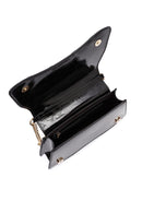 Women's Black Chain Strap Patent Leather Shoulder Bag | Derimod Women's Black Chain Strap Patent Leather Shoulder Bag | Derimod