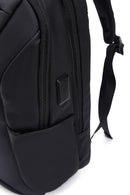 D-Pack Unisex Black Technological Fabric Hardcase Backpack | Derimod D-Pack Unisex Black Technological Fabric Hardcase Backpack | Derimod