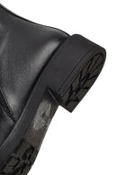 Woman Black Zip Closure Leather Boots | Derimod Woman Black Zip Closure Leather Boots | Derimod