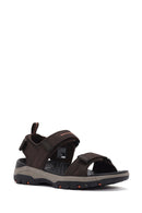 Skechers Men's Brown Tresmen - Ryer Fabric Sandals | Derimod Skechers Men's Brown Tresmen - Ryer Fabric Sandals | Derimod