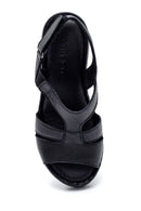 Women's Comfort Wedge Heel Leather Sandals | Derimod Women's Comfort Wedge Heel Leather Sandals | Derimod