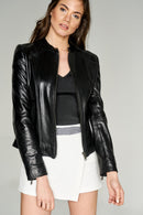 Glam Kadın Deri Ceket | Derimod Glam Kadın Deri Ceket | Derimod