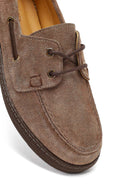 Women's Mink Lace-up Suede Leather Casual Shoes | Derimod Women's Mink Lace-up Suede Leather Casual Shoes | Derimod