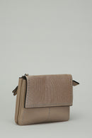 Sack Printed Taupe Women's Crossbody Bag | Derimod Sack Printed Taupe Women's Crossbody Bag | Derimod