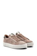 Women's Leather Suede Sneaker | Derimod Women's Leather Suede Sneaker | Derimod