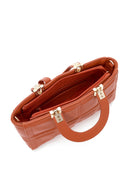 Kadın Turuncu Uzun Askılı Kapitone Mini Kol Çantası | Derimod Kadın Turuncu Uzun Askılı Kapitone Mini Kol Çantası | Derimod