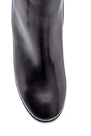Women's Leather Heel Detailed Boots | Derimod Women's Leather Heel Detailed Boots | Derimod