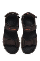 Skechers Men's Brown Tresmen - Ryer Fabric Sandals | Derimod Skechers Men's Brown Tresmen - Ryer Fabric Sandals | Derimod