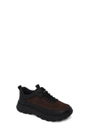 Male Brown Lace-Up Thick-Soled Leather Casual Sneaker | Derimod Male Brown Lace-Up Thick-Soled Leather Casual Sneaker | Derimod