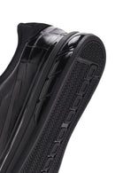 Men's Black Lace-Up Leather Casual Sneaker | Derimod Men's Black Lace-Up Leather Casual Sneaker | Derimod