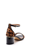 Women's Leopard Patterned Heeled Shoes | Derimod Women's Leopard Patterned Heeled Shoes | Derimod