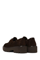 Woman Brown Lace-Up Thick-Soled Suede Casual Shoes | Derimod Woman Brown Lace-Up Thick-Soled Suede Casual Shoes | Derimod