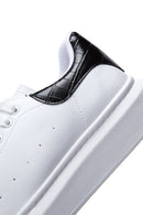 Erkek Beyaz Kalın Tabanlı Sneaker | Derimod Erkek Beyaz Kalın Tabanlı Sneaker | Derimod