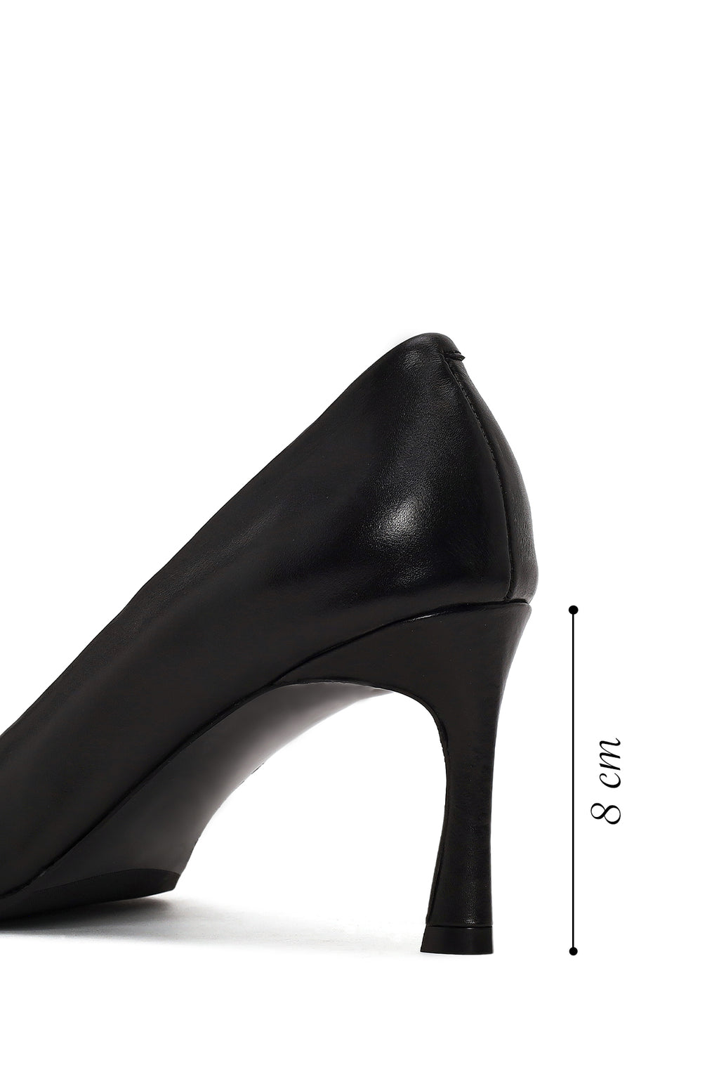 Kadın Siyah İnce Topuklu Deri Stiletto