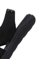 Geox Women's Black D Spherica Ec5 Flat Sandals | Derimod Geox Women's Black D Spherica Ec5 Flat Sandals | Derimod
