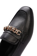 Women's Black Buckle Leather Loafer | Derimod Women's Black Buckle Leather Loafer | Derimod