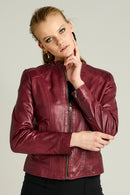 Glam Kadın Deri Ceket | Derimod Glam Kadın Deri Ceket | Derimod