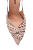 Women's Heeled Leather Shoes with Heel Detail | Derimod Women's Heeled Leather Shoes with Heel Detail | Derimod