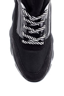 Kadın Yüksek Tabanlı Rugan Detaylı Sneaker | Derimod Kadın Yüksek Tabanlı Rugan Detaylı Sneaker | Derimod