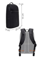 D-Pack Unisex Black Technological Fabric Backpack | Derimod D-Pack Unisex Black Technological Fabric Backpack | Derimod