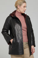 Hilary Plus Kadın Deri Ceket | Derimod Hilary Plus Kadın Deri Ceket | Derimod