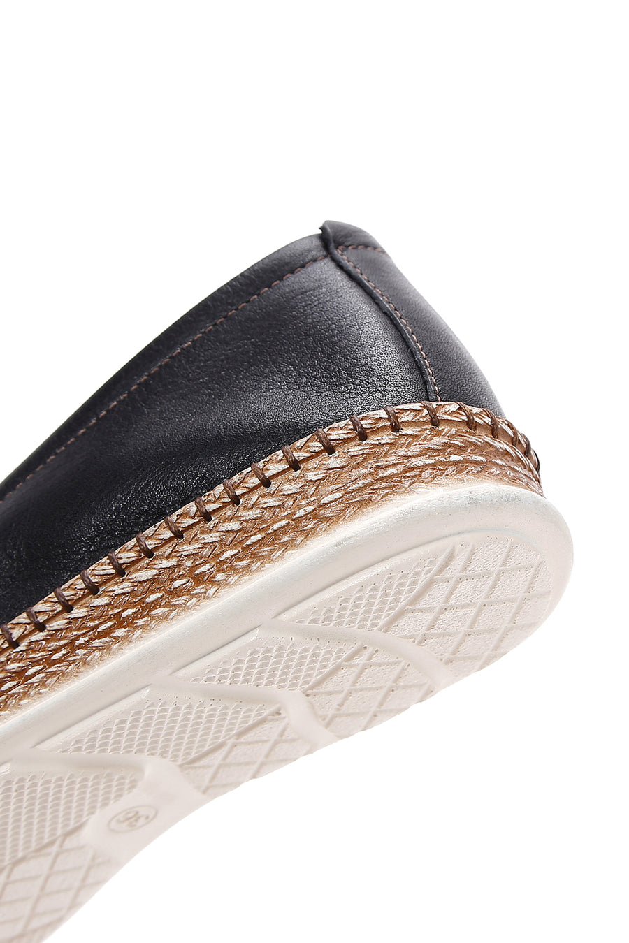 Kadın Siyah Deri Comfort Loafer