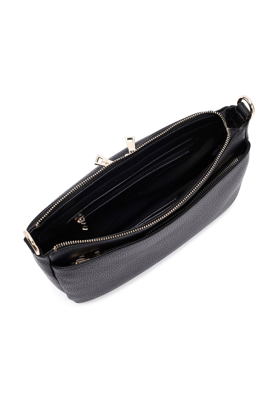 
Women's Black Long Strap Leather Shoulder Bag
