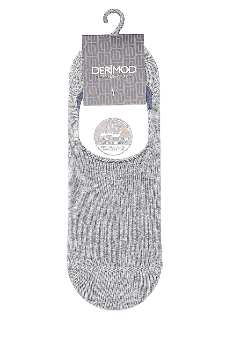 Men's Gray Cotton Booties Socks 000A2C10146F | Derimod