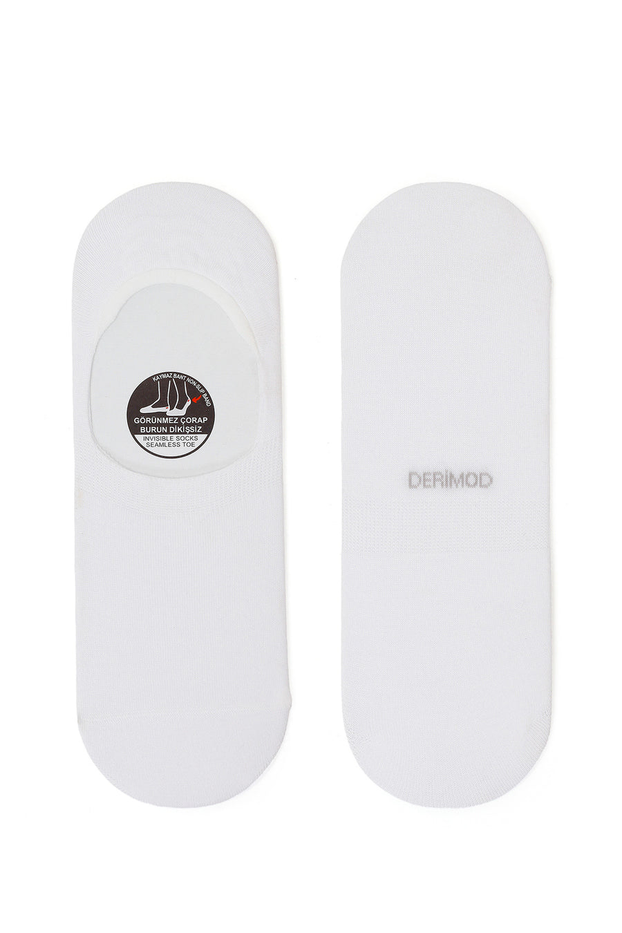 Male White Bamboo Short Socks 000A2C10186F | Derimod